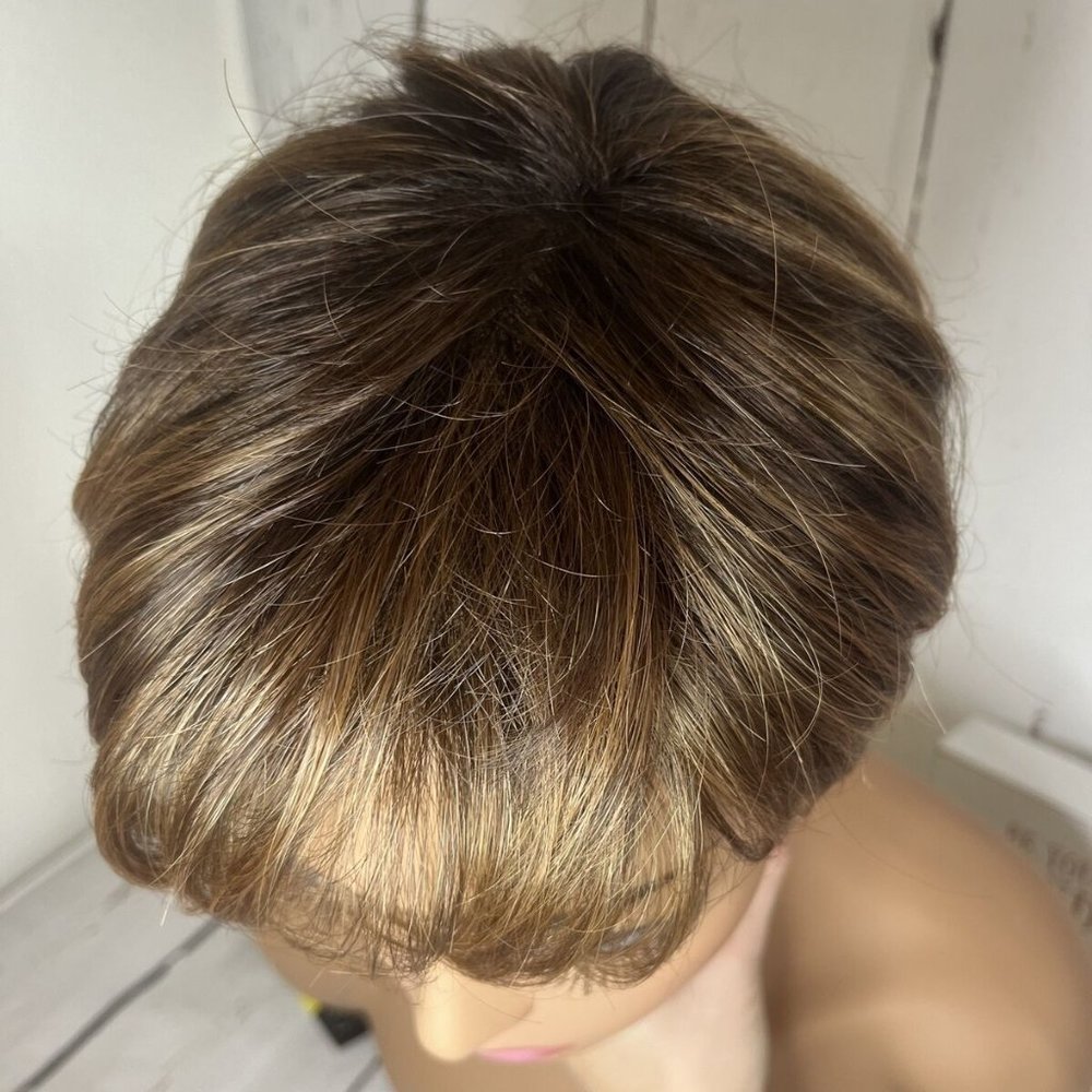 Open Box ellen wille Lace Top | Synthetic LaceFront Topper (Mono) - Mocca Rooted